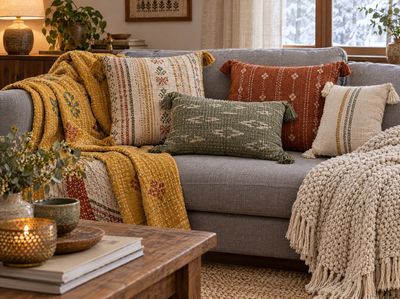 Cushions and throws